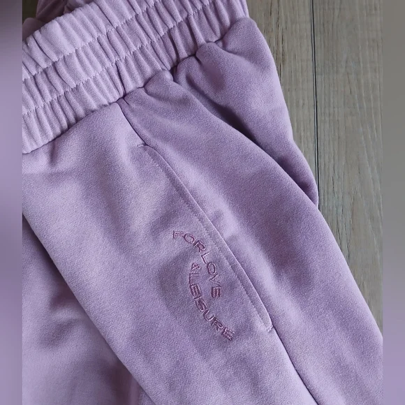 For Love & Lemons Women's Ellie Sweatpants in mulberry purple, Size XXS
